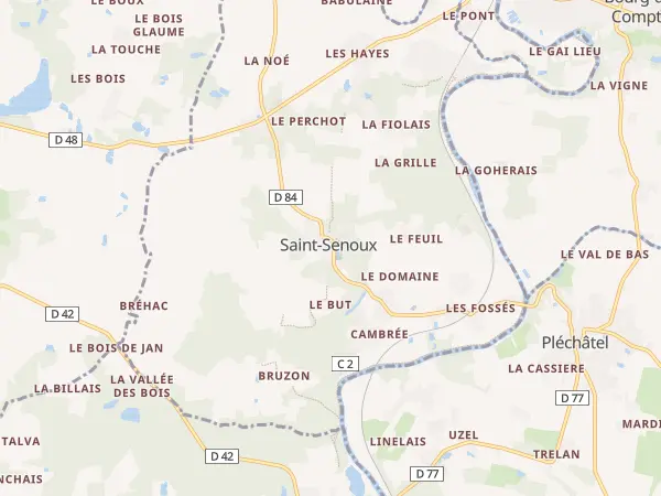 Plan de Saint-Senoux