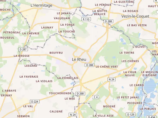 Plan du Rheu