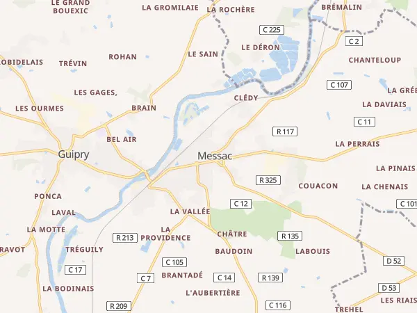 Plan de Guipry-Messac