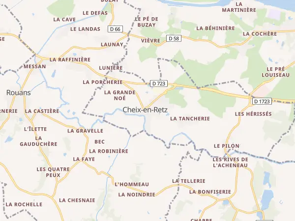 Plan de Cheix-en-Retz