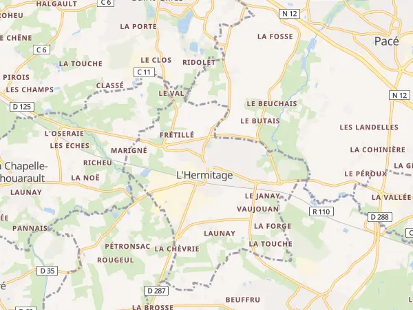 Plan de L’Hermitage