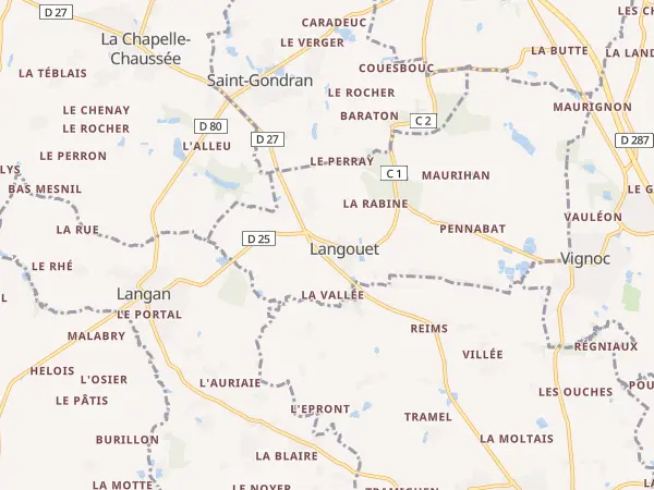 Plan de Langouet