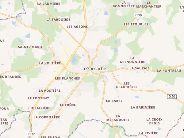 Plan de La Garnache