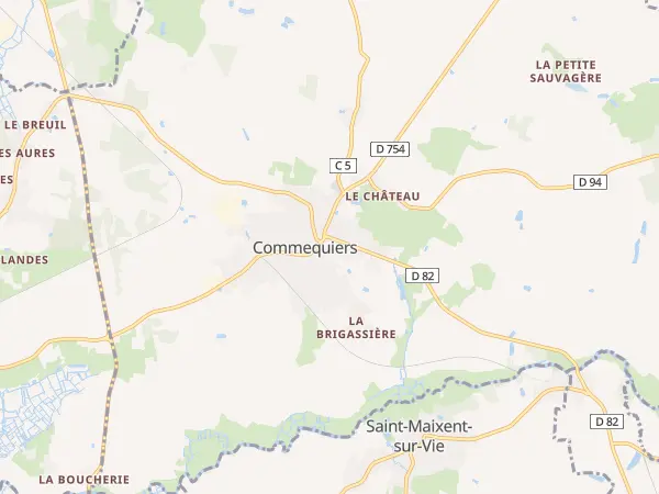 Plan de Commequiers