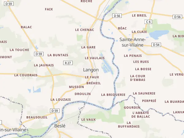 Plan de Langon