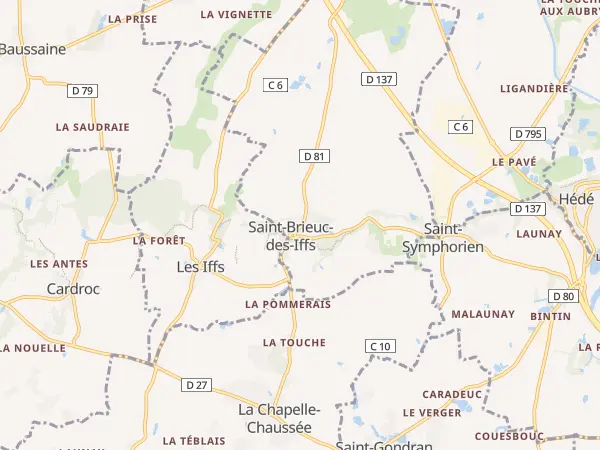 Plan de Saint-Brieuc-des-Iffs