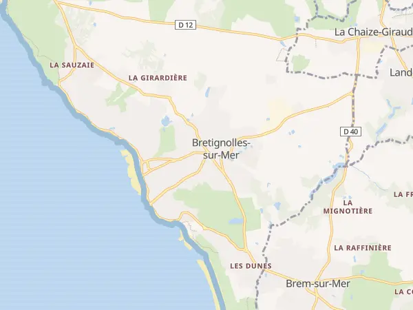 Plan de Bretignolles-sur-Mer
