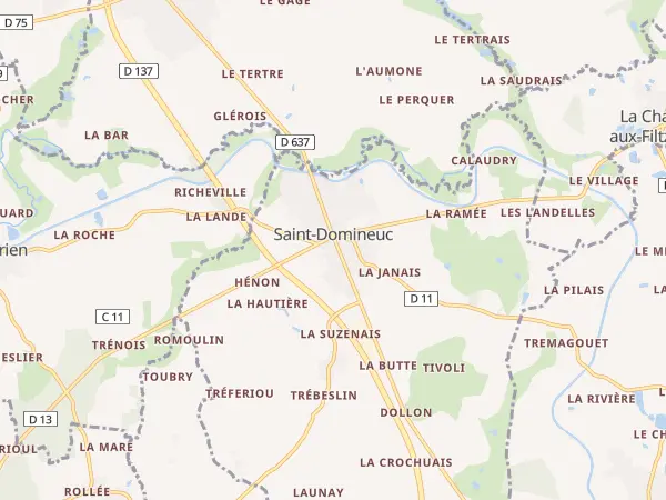 Plan de Saint-Domineuc
