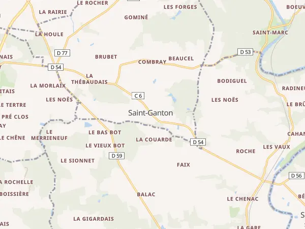 Plan de Saint-Ganton