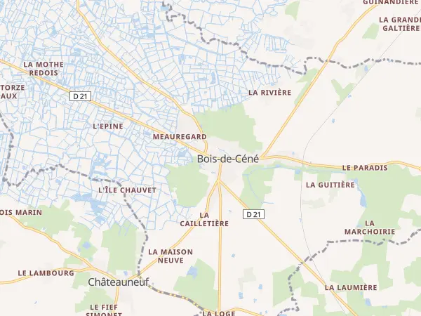 Plan de Bois-de-Céné