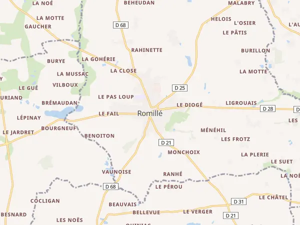 Plan de Romillé