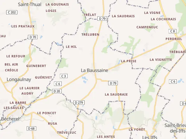 Plan de La Baussaine