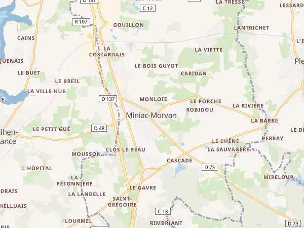 Plan de Miniac-Morvan