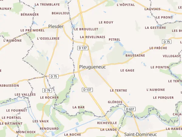 Plan de Pleugueneuc