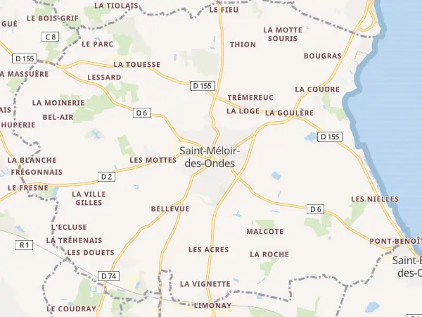 Plan de Saint-Méloir-des-Ondes