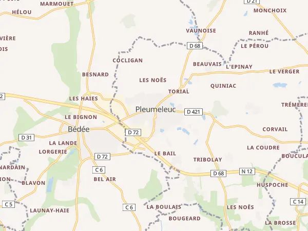 Plan de Pleumeleuc