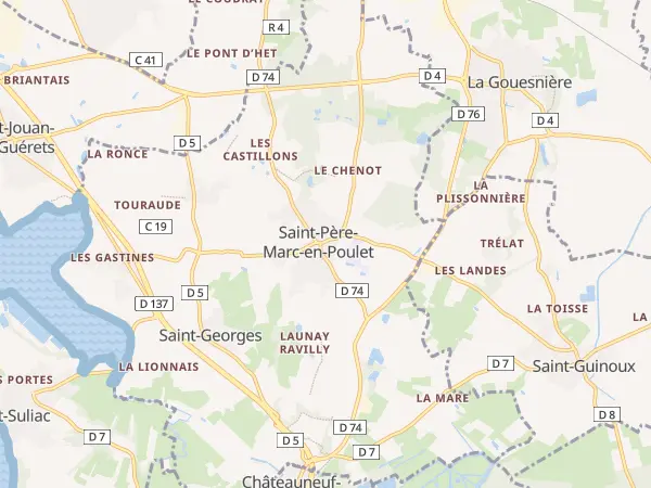 Plan de Saint-Père-Marc-en-Poulet