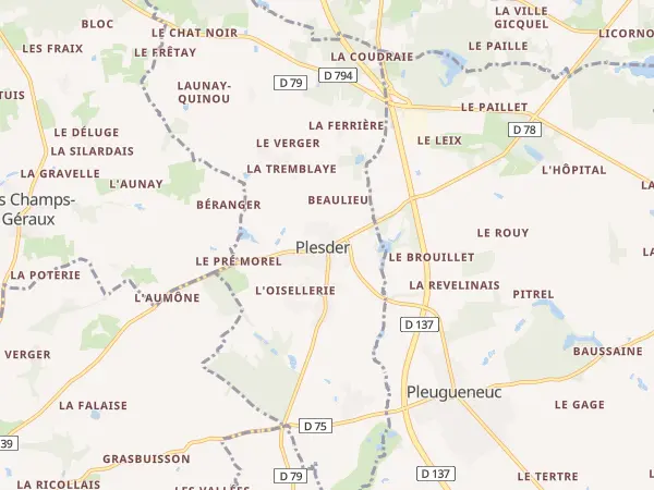 Plan de Plesder