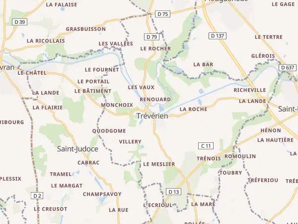 Plan de Trévérien