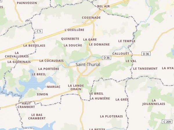 Plan de Saint-Thurial