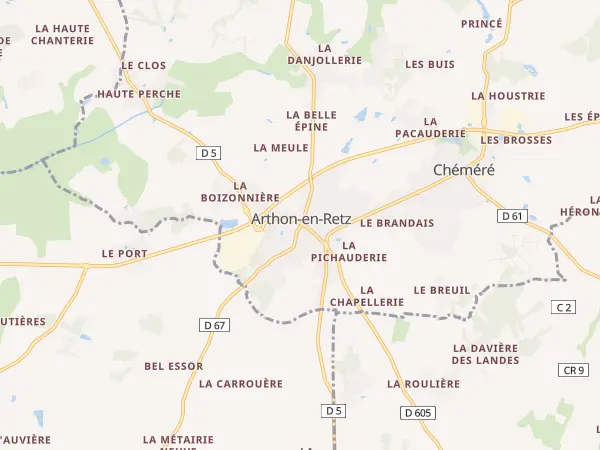 Plan de Chaumes-en-Retz