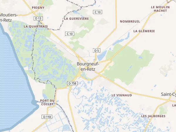 Plan de Villeneuve-en-Retz