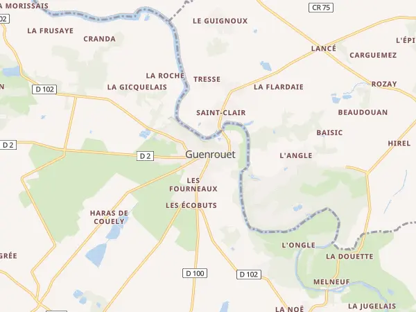 Plan de Guenrouet