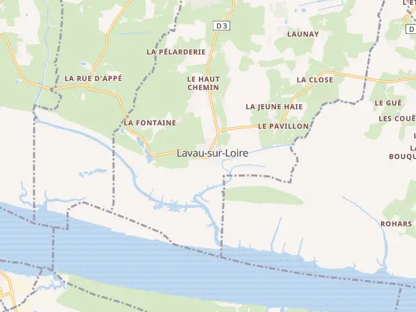 Plan de Lavau-sur-Loire