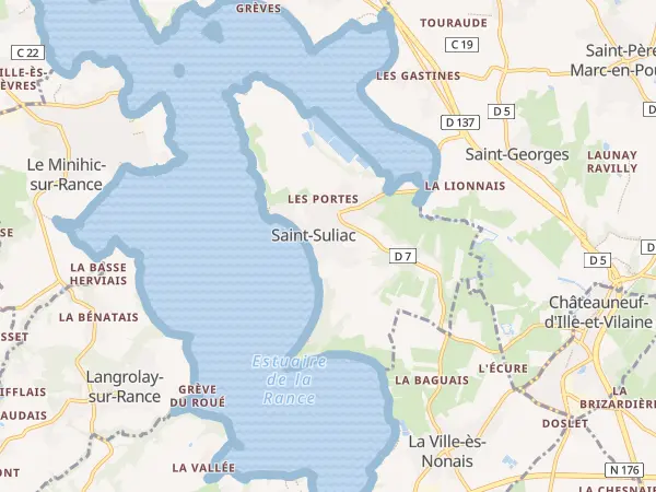 Plan de Saint-Suliac