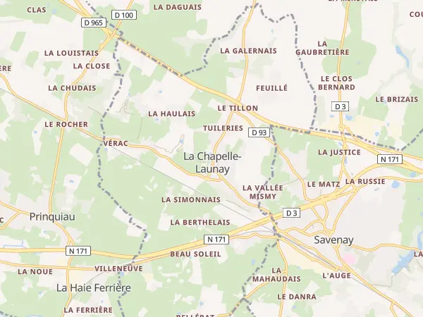 Plan de La Chapelle-Launay