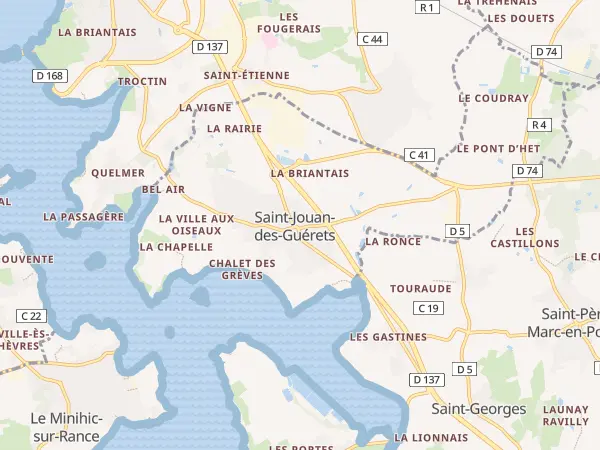 Plan de Saint-Jouan-des-Guérets