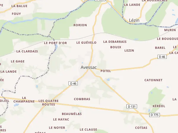 Plan de Avessac