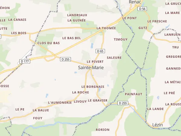 Plan de Sainte-Marie