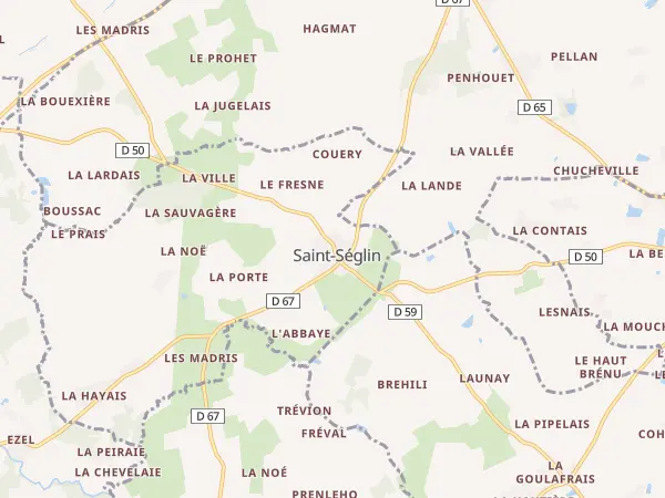 Plan de Saint-Séglin
