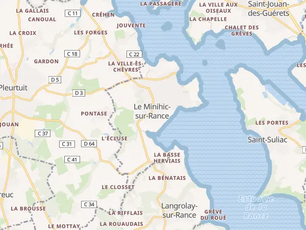 Plan du Minihic-sur-Rance