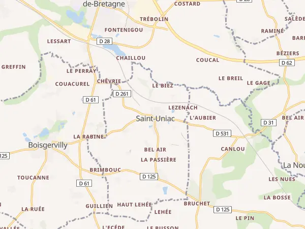 Plan de Saint-Uniac