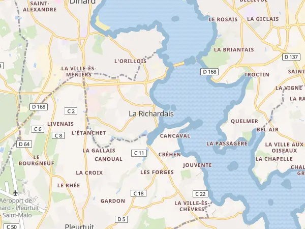 Plan de La Richardais