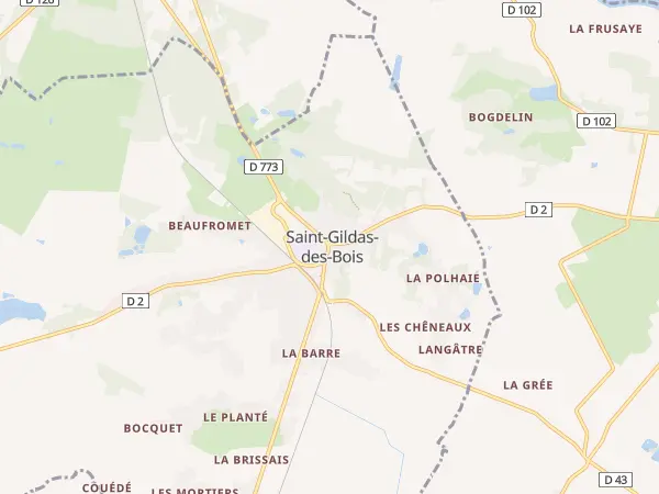 Plan de Saint-Gildas-des-Bois
