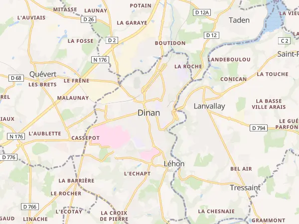 Plan de Dinan