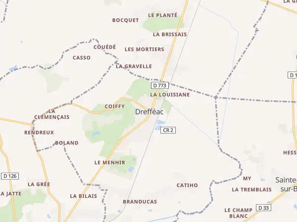 Plan de Drefféac