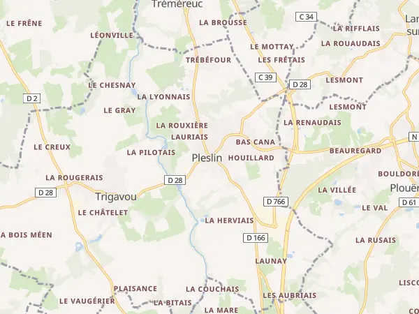Plan de Pleslin-Trigavou