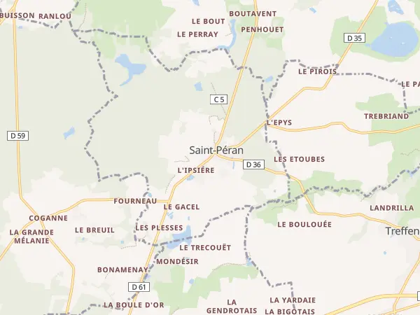 Plan de Saint-Péran