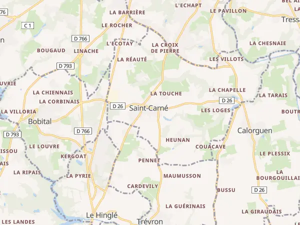 Plan de Saint-Carné