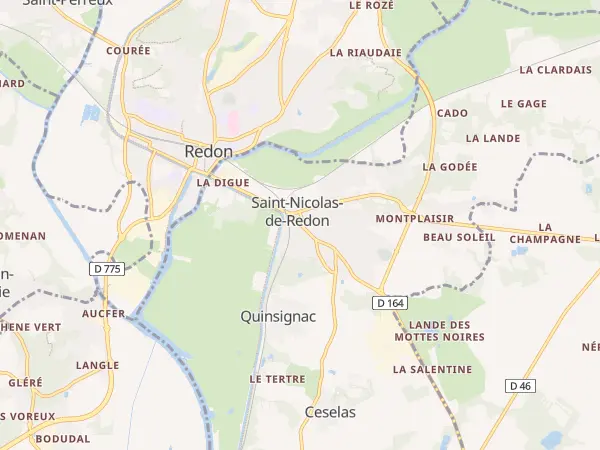 Plan de Saint-Nicolas-de-Redon