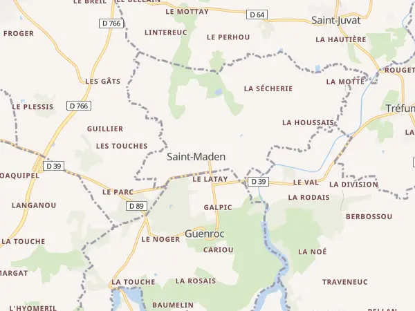 Plan de Saint-Maden