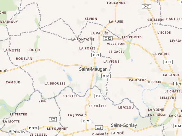 Plan de Saint-Maugan