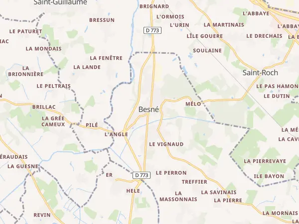 Plan de Besné