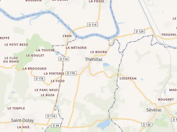 Plan de Théhillac