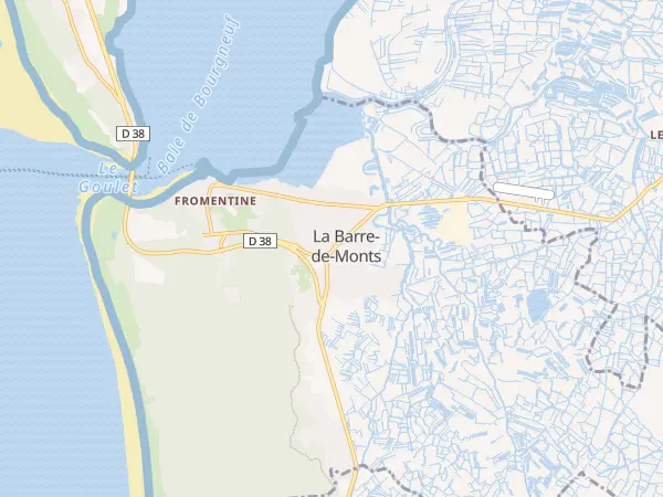 Plan de La Barre-de-Monts