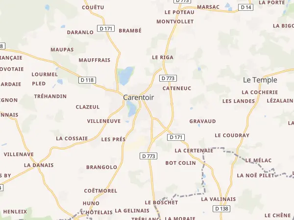 Plan de Carentoir